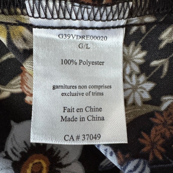 Véro - Brown Floral Belted Midi Dress - Picture 15 of 15